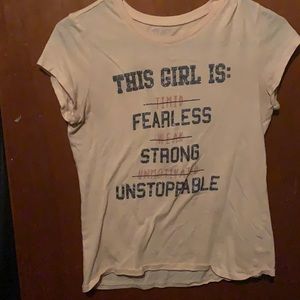 Peach little girl shirt